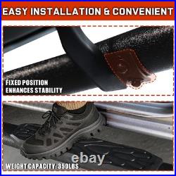 Running Board FOR 07-18 Silverado/Sierra 1500 Crew Cab Truck Nerf Step Curved