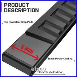 Running Board FOR 07-18 Silverado/Sierra Regular Cab Truck Step 6 Nerf Bar BLK