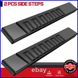 Running Board FOR 07-18 Silverado/Sierra Regular Cab Truck Step 6 Nerf Bar BLK