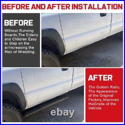 Running Board FOR 07-18 Silverado/Sierra Regular Cab Truck Step 6 Nerf Bar BLK