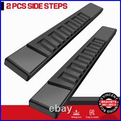 Running Board FOR 07-18 Silverado/Sierra Regular Cab Truck Step 6 Nerf Bar BLK