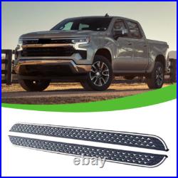 Running Board Side Step Pedal NerfBar Fit for Chevy Silverado Crew Cab 2019-2025