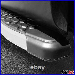 Running Board Side Steps Nerf Bar for Chevrolet Suburban 2007-2014 Black Silver