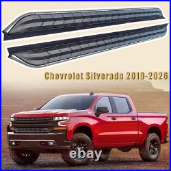 Running Board Side Steps Nerf Pedals Bar Fits For Chevrolet Silverado 2019-2026