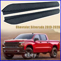 Running Board Side Steps Nerf Pedals Bar Fits For Chevrolet Silverado 2019-2026