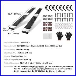 Running Boards 6 Step Bars Fit 2007-2018 Chevy Silverado/GMC Sierra 1500