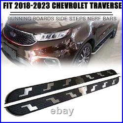 Running Boards Aluminum Side Steps Nerf Bars Fit Chevrolet Traverse 2018-22 2023