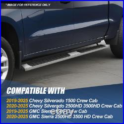 Running Boards Compatible with 2019-2026 Chevy Silverado GMC Sierra 1500 2500HD