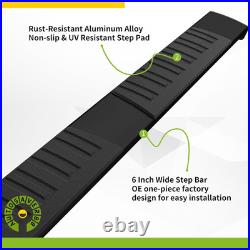 Running Boards Compatible with 2019-2026 Chevy Silverado/Gmc Sierra 1500 Double