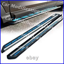 Running Boards Fit For Chevrolet Chevy Blazer 2019-2024 Pedals Side Steps Blue