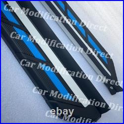Running Boards Fit For Chevrolet Chevy Blazer 2019-2024 Pedals Side Steps Blue