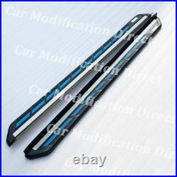 Running Boards Fit For Chevrolet Chevy Blazer 2019-2024 Pedals Side Steps Blue