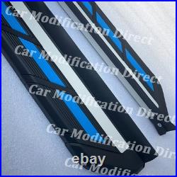 Running Boards Fit For Chevrolet Chevy Blazer 2019-2024 Pedals Side Steps Blue