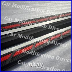 Running Boards Fit For Chevrolet Chevy Blazer 2019-2024 Pedals Side Steps Red