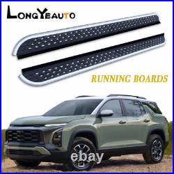 Running Boards Fits For Chevrolet Equinox 2025 + Side Steps Nerf Bars ALU