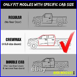 Running Boards For 19-25 Silverado/Sierra 1500 Crew Cab Curved Truck Nerf Steps