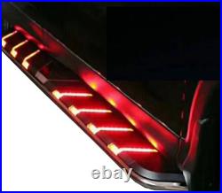 Running Boards Side Step Fits for Chevy Traverse 2018-2023 With Red Light Pedals