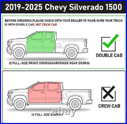 Running Boards Side Steps Compatible with 2019-2026 Chevy Silverado/Sierra 1500