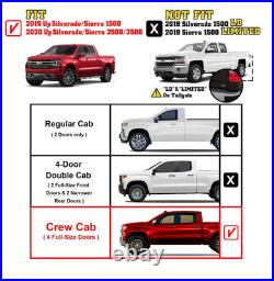 Running Boards Side Steps Fit For Chevrolet Silverado 2020-2026 Fixed Pedal 86in