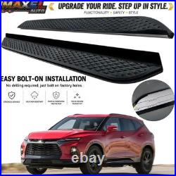 Running Boards Side Steps Nerf Bar Fits for Chevy Blazer 2019-2026 With Bracket