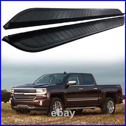 Running Boards Side Steps Nerf Bar Pedals Bar Fits Chevrolet Silverado 2014-2018