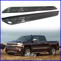 Running Boards Side Steps Nerf Bar Pedals Bar Fits Chevrolet Silverado 2014-2018