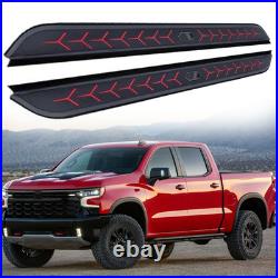 Running Boards Side Steps Nerf Bar Pedals Bar Fits Chevrolet Silverado 2019-2026