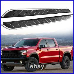 Running Boards Side Steps Nerf Bar Pedals Bar Fits Chevrolet Silverado 2019-2026