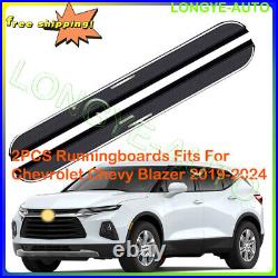 Running Boards fits for Chevrolet Chevy Blazer 2019-2024 Side Step Nerf Bars