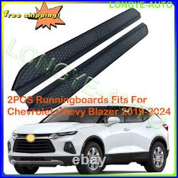 Running Boards fits for Chevrolet Chevy Blazer 2019-2024 Side Step Nerf Bars