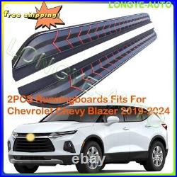 Running Boards fits for Chevrolet Chevy Blazer 2019-2024 Side Step Nerf Bars