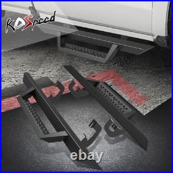 SQUARE TUBING 5 DROP STEP Side Nerf Bars for 07-19 Silverado/Sierra Regular Cab
