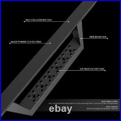 SQUARE TUBING 5 DROP STEP Side Nerf Bars for 07-19 Silverado/Sierra Regular Cab