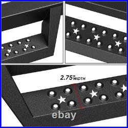 SQUARE TUBING 5 DROP STEP Side Nerf Bars for 07-19 Silverado/Sierra Regular Cab