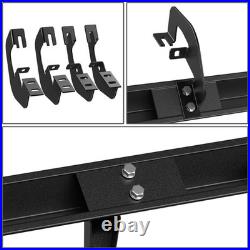 SQUARE TUBING 5 DROP STEP Side Nerf Bars for 07-19 Silverado/Sierra Regular Cab