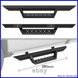 SQUARE TUBING 5 DROP STEP Side Nerf Bars for 07-19 Silverado/Sierra Regular Cab