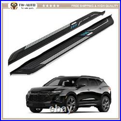 Side Step Pedal Running Board Nerf Bar Fit for Chevrolet Chevy Blazer 2019-2022