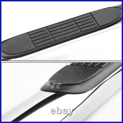 Silver 3 Side Step Nerf Bar Board For 07-19 Chevy/gmc Silverado/sierra Crew Cab