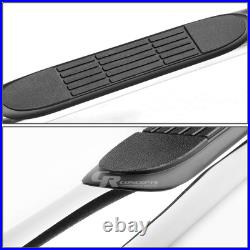 Silver 3 Side Step Nerf Board For 99-19 Chevy/gmc Silverado/sierra Extended Cab