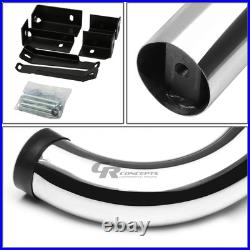 Silver 3 Side Step Nerf Board For 99-19 Chevy/gmc Silverado/sierra Extended Cab