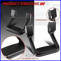 Steel Small Running Board for Chevy Colorado 2013-2021 Black Side Stairs 2PCS