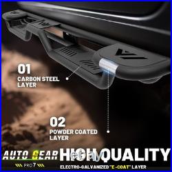 Three Raised Steps Running Boards For 19-2026 Silverado & Sierra 1500 Double Cab