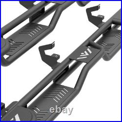 Three Raised Steps Running Boards For 19-2026 Silverado & Sierra 1500 Double Cab