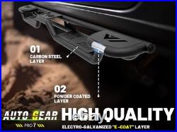 Three Raised Steps Running Boards For 19-2026 Silverado & Sierra 1500 Double Cab