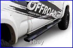 U-GUARD 5 Black Running Boards For 19-23 Chevrolet Silverado 1500 Crew Cab