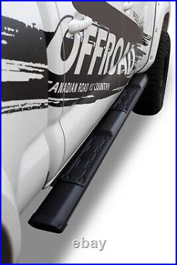 U-GUARD 5 Black Running Boards For 19-23 Chevrolet Silverado 1500 Crew Cab