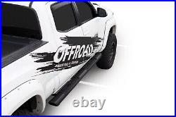 U-GUARD 5 Black Running Boards For 19-23 Chevrolet Silverado 1500 Crew Cab