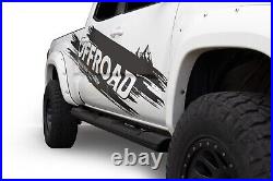 U-GUARD 5 Black Running Boards For 19-23 Chevrolet Silverado 1500 Double Cab