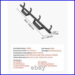 Uimoso Running Boards Nerf Bar Side Step 4 in for 19-25 Chevy GMC 1500 Crew Cab Uimoso Running Boards Nerf Bar Side Step 4 in for 19-25 Chevy GMC 1500 Crew Cab