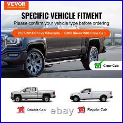 VEVOR Running Boards 6 Step Bars Fit 2007-2018 Chevy Silverado/GMC Sierra 1500